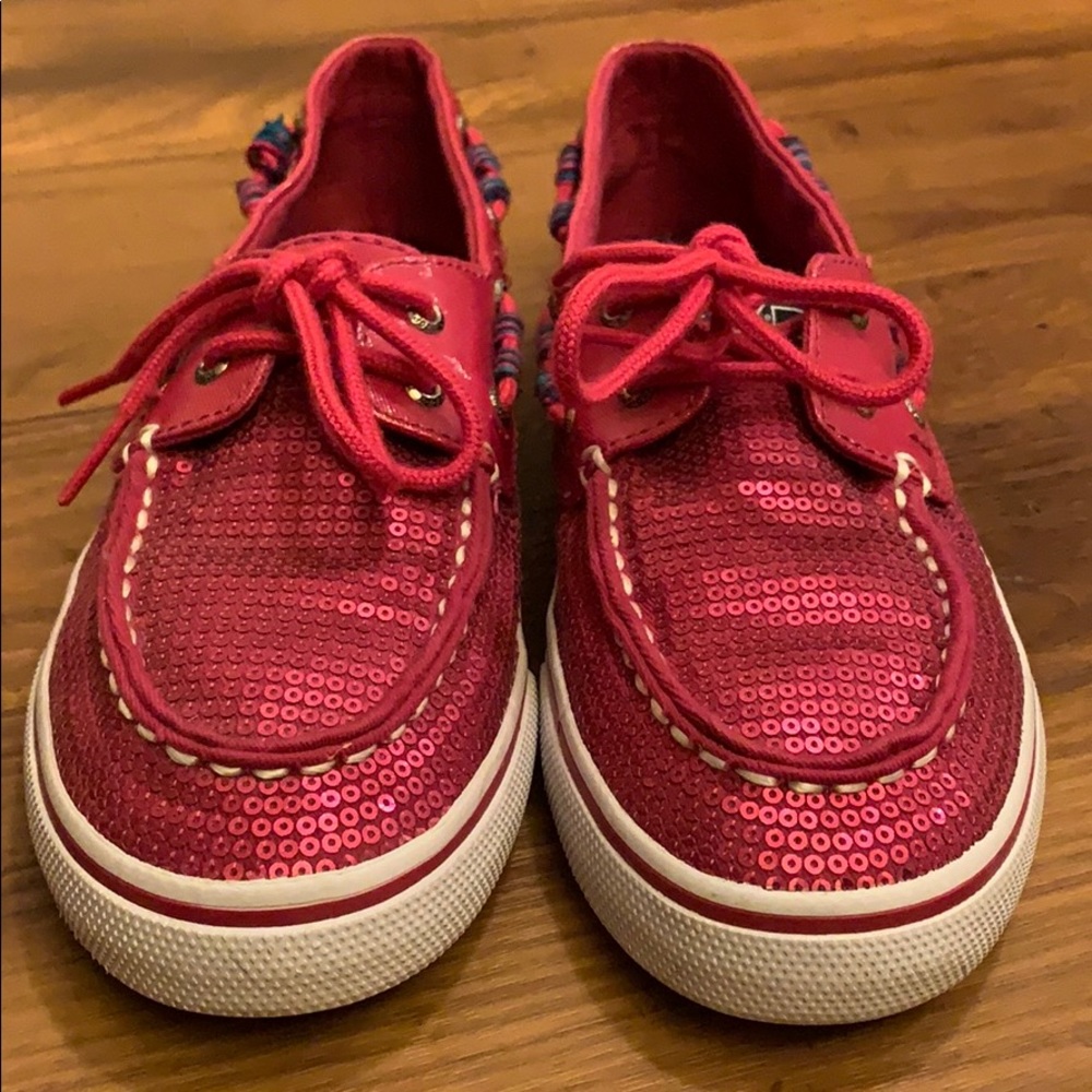 Sperry Top-Sider Girls 5.0M Bahama Hot Pink Shoes